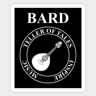 Bard RPG Fantasy Class Lute Magnet